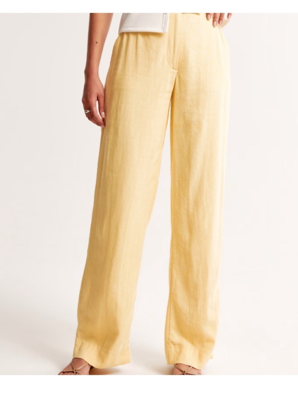 Abercrombie & Fitch Mustard Yellow Elastic Waist pants XXS